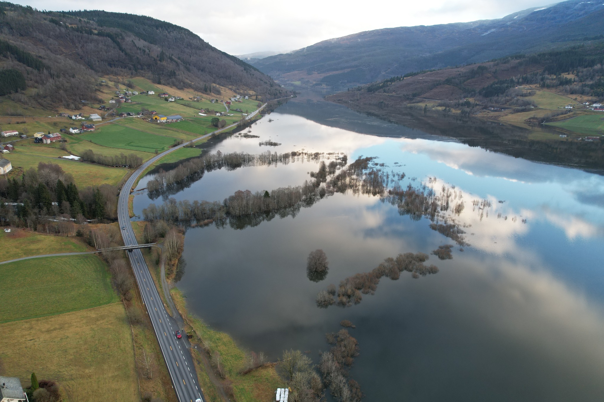 Vangsvatnet ved Rekve på Bulken november 2022. Foto: Sveinung Klyve