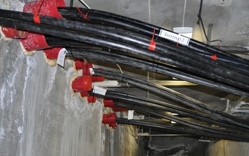 11 kV-kabler i kabelkjelleren