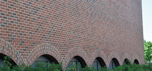 Nærbilde av fasaden