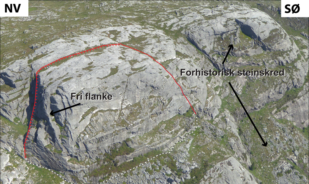 Hornafjellet i Tysvær kommune. Foto: NGU