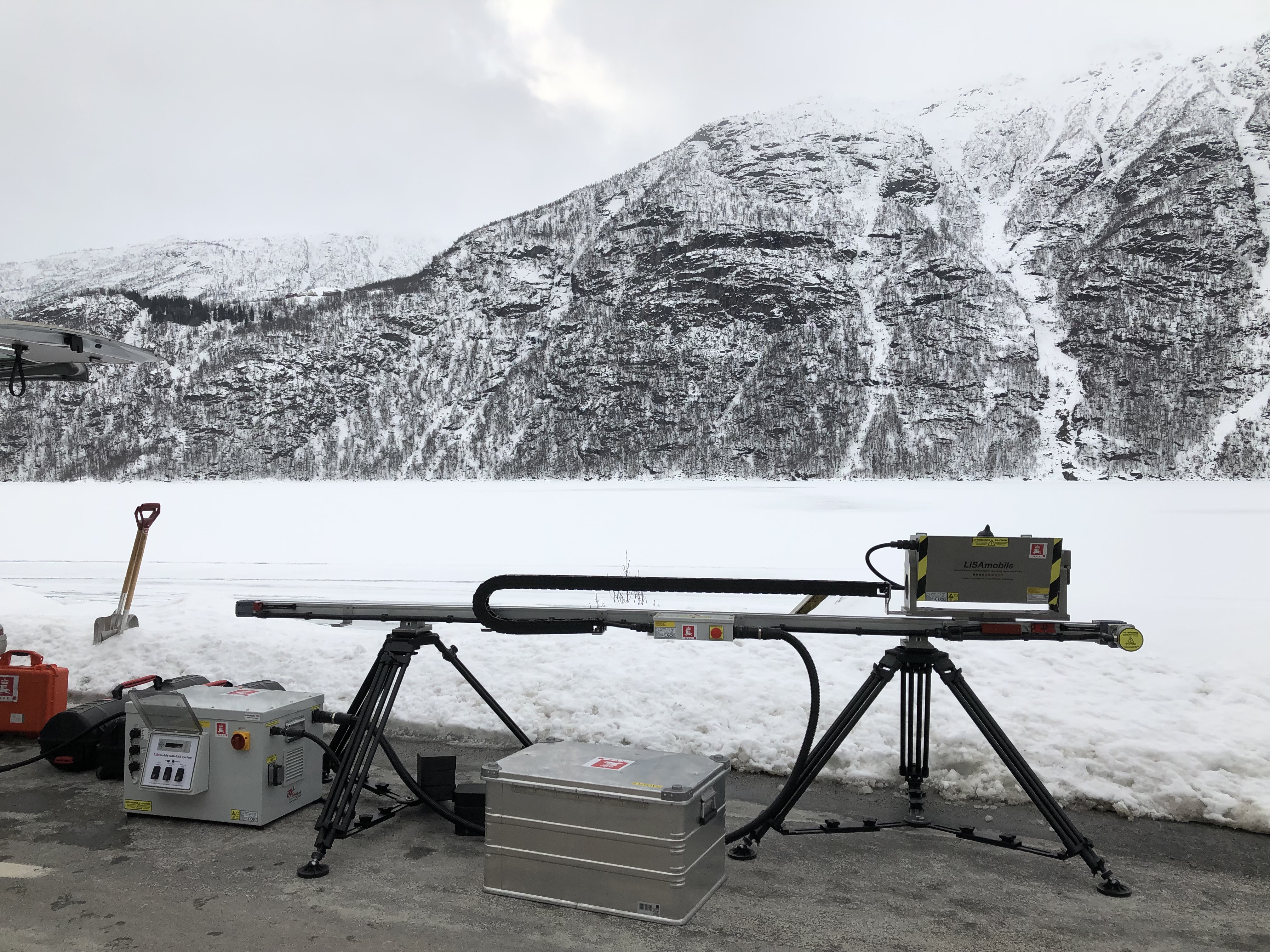 Testmåling ved bakkebasert InSAR radar på Trollanakkane